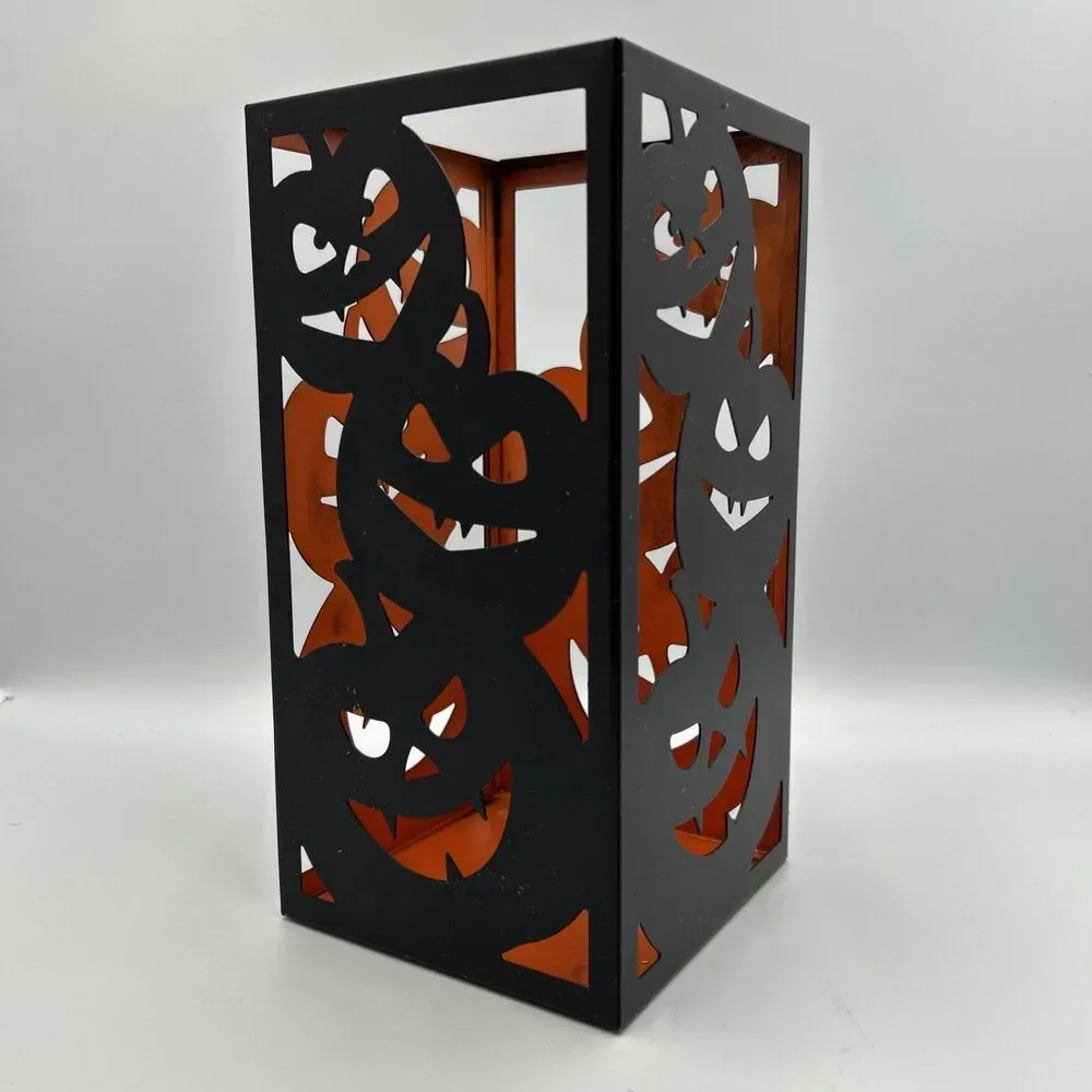 Yankee Candle 2017 Halloween All Hallows Eve Jack O Lantern Metal Candle Holder